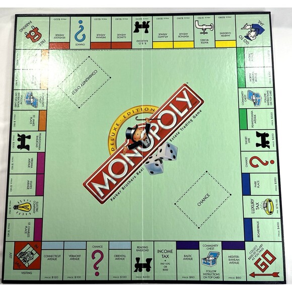 Monopoly Deluxe Edition 1995 Parker Brothers Vintage Board Game - Picture 5 of 14